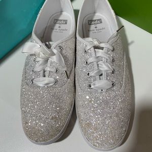 Kate Spade Keds glitter sneakers